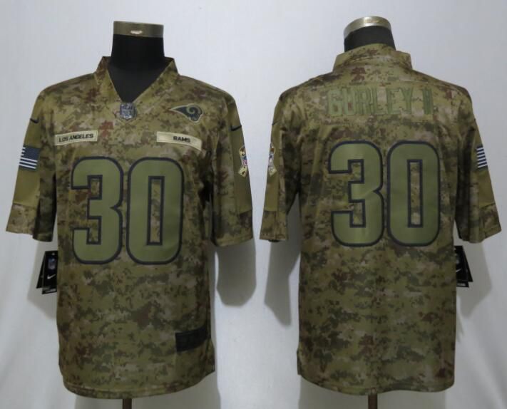 Men Los Angeles Rams #30 Gurley ii Nike Camo Salute to Service Limited NFL Jerseys->los angeles rams->NFL Jersey